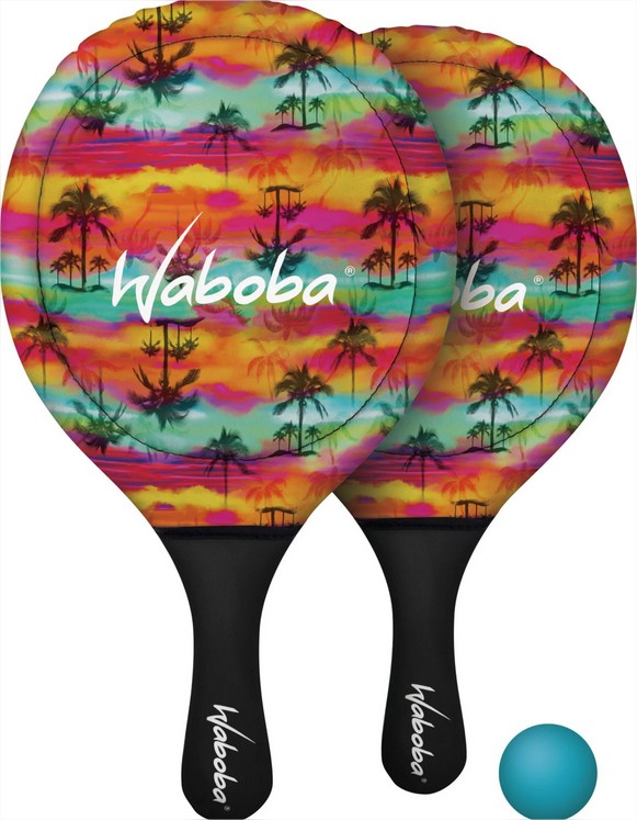 Beach Paddle Set - Palmeras negro Waboba