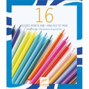 16 thin markers Design by by Djeco