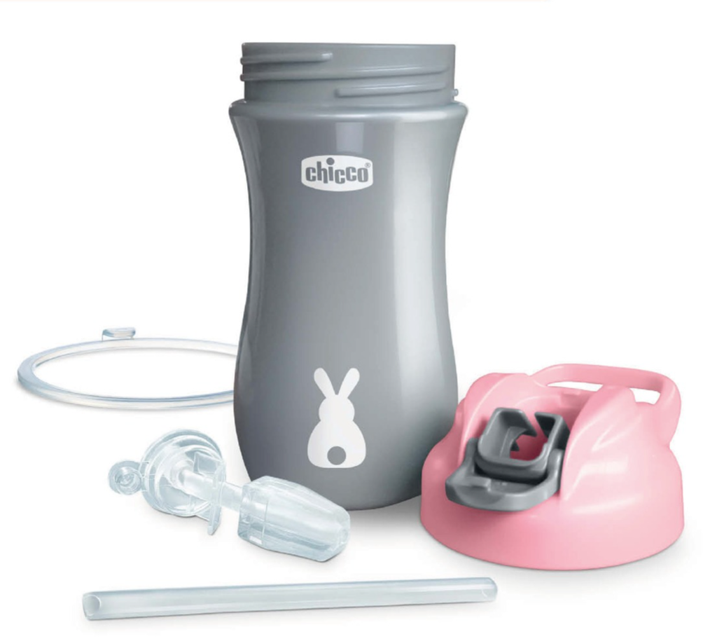 Vaso Kids Pup Up Cup 2Y+ Rosado Chicco