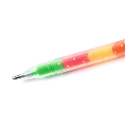 6 Rainbow Gel Pens Djeco