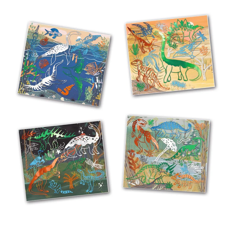 Artistic Patch Metal - Dinosaurus Design By By Djeco