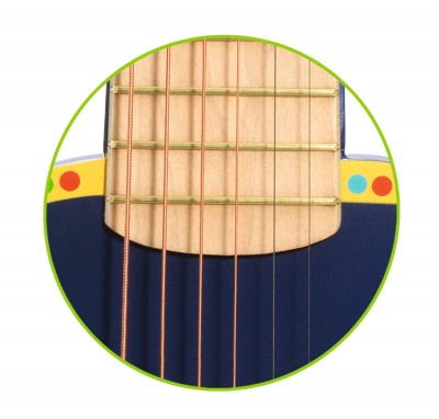 Guitar 6 metallic ropes Djeco