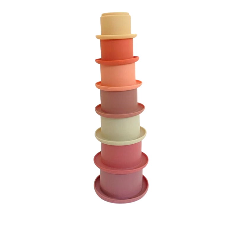 Tazas apilables rosa Hopping