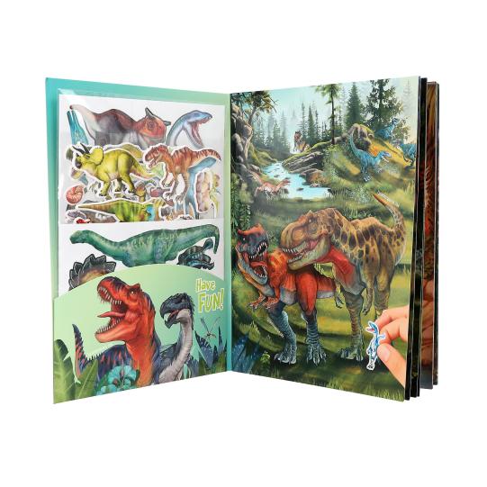 Dino World con Pegatinas en Relieve Depesche