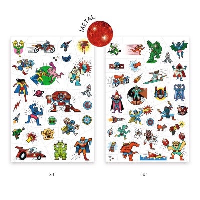 Heroes vs villains Design By Djeco