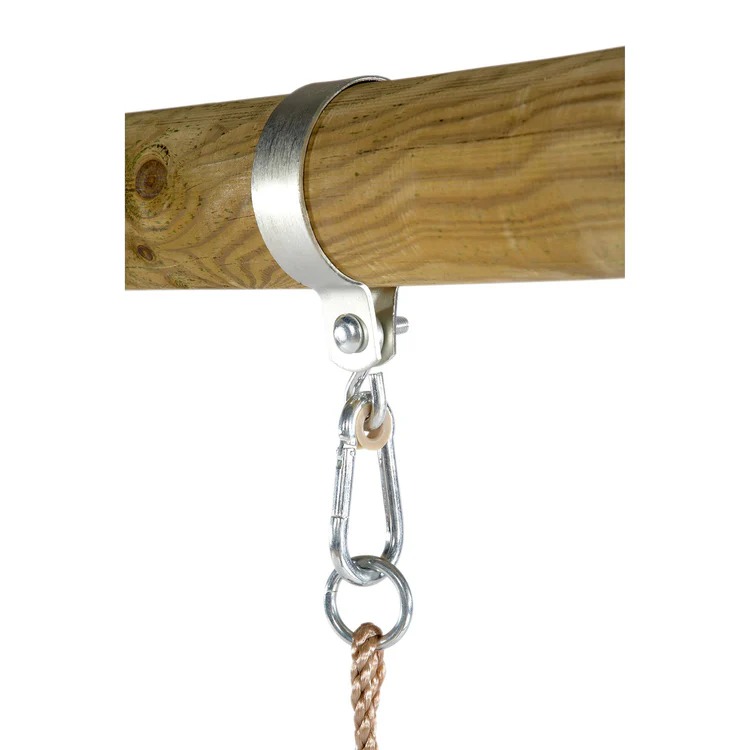 Gibbon® Wooden Swing Set Plum