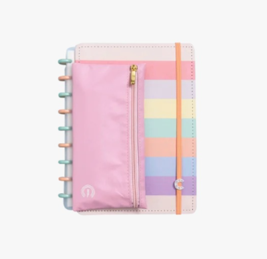 Cartuchera para cuaderno Inteligente color rosa Cacau