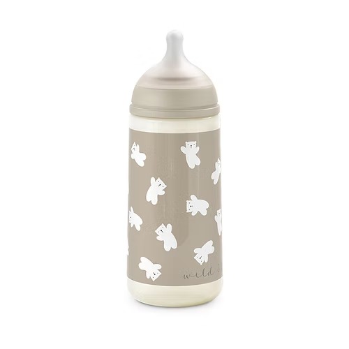 Biberón 360Ml Fisio. +6M Flujo L - Bears Beige Suavinex