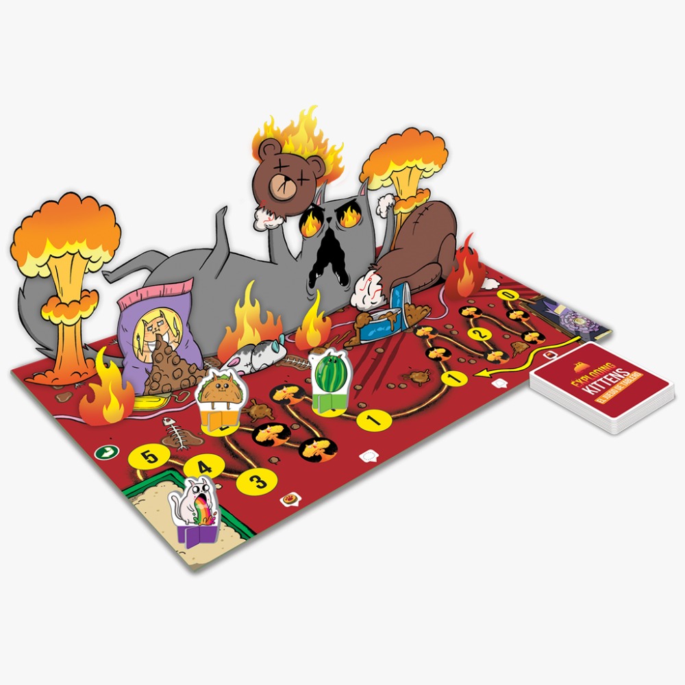 El juego del Tablero Kittens Exploding