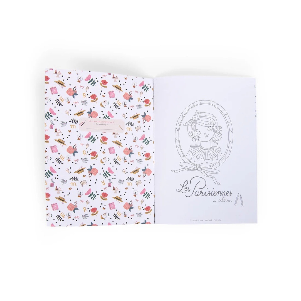Cuaderno Para Colorear Las Parisinas Moulin Roty