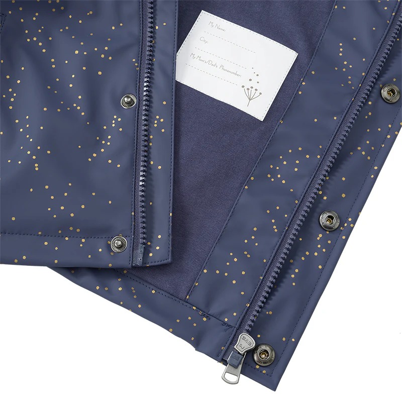 Raincoat Indigo Dots 6 yrs Fresk