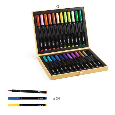 First brush pens box Design By Djeco