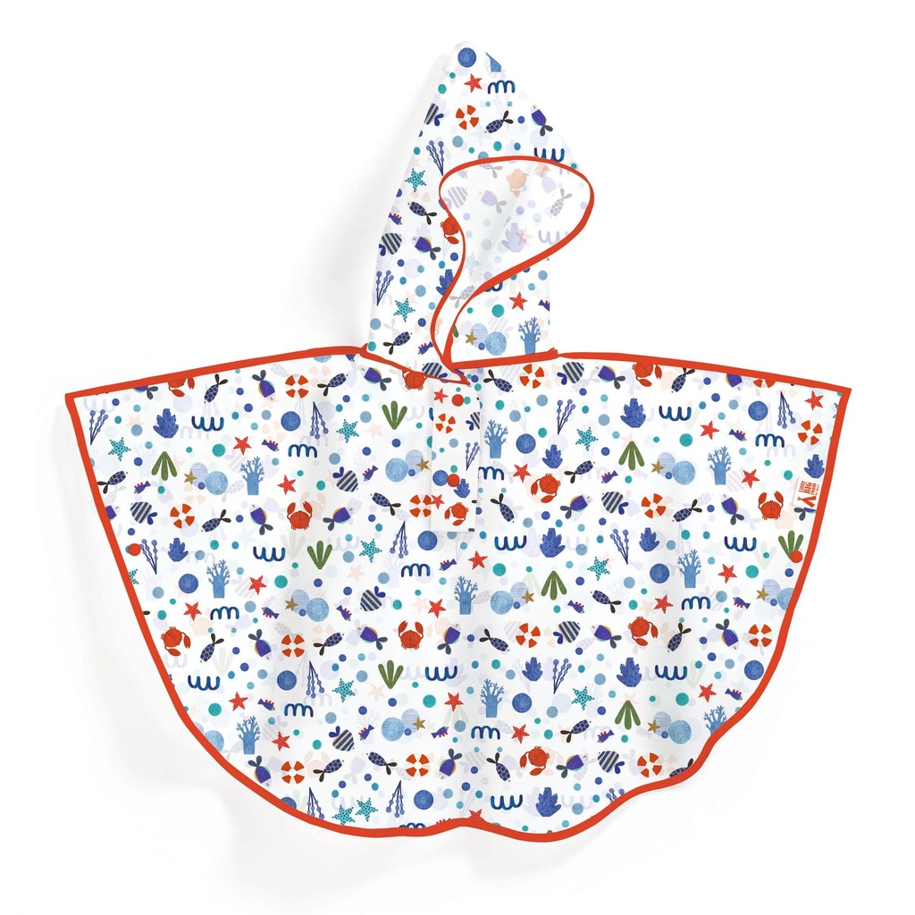 Rain Cape Small Model - Ocean Djeco