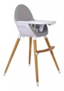 Silla de comer en madera Trona OLMITOS