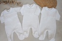 Enterizo PIMA punto smock rosa 6/9 Mon Petit