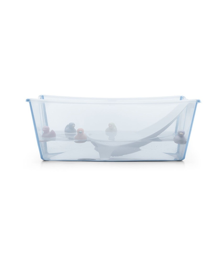 Set Bañito (bañito + soporte) - Transparente/Celeste Stokke