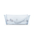 Set Bañito (bañito + soporte) - Transparente/Celeste Stokke