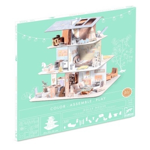 Color Assemble Play Wood Doll’s house Djeco
