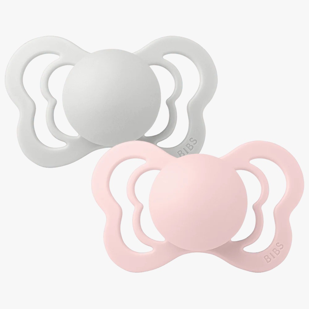 Couture 2 Pack Silicone Size 1 Haze/Blossom Bibs