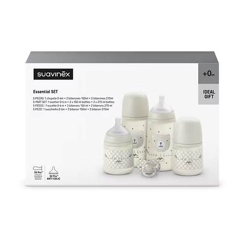 Set Prints 0-6M Fisio Sx Pro - Bears Gris Suavinex