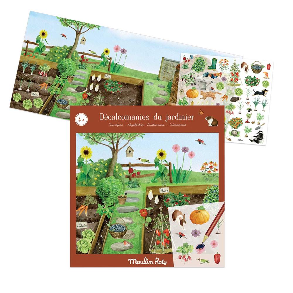 Calcomanias El jardinero Moulin Roty