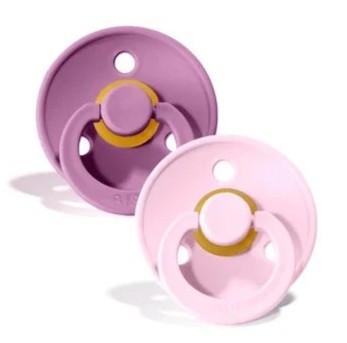 Colour 2 Pack Latex Size 1 Lavender/Baby Pi Bibs