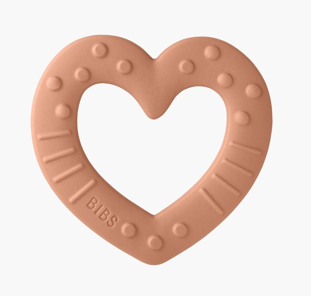 Baby Bitie Heart Peach Bibs