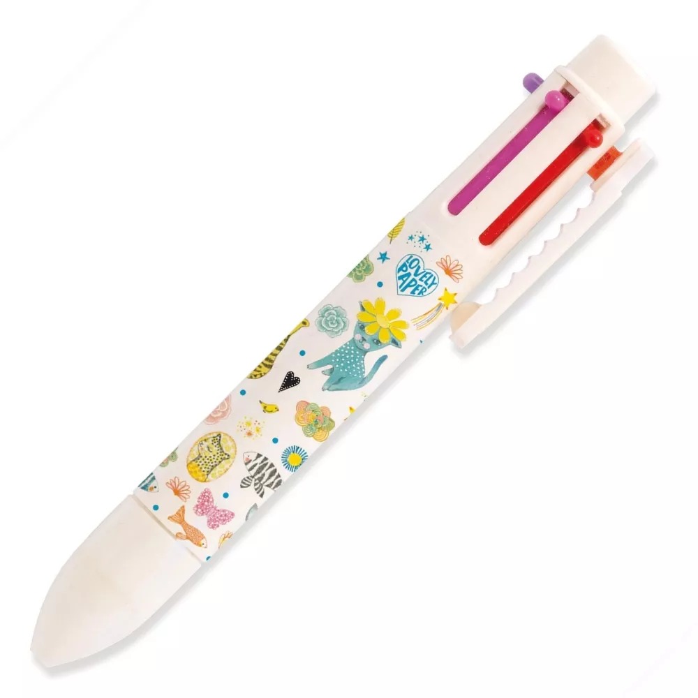 Elodie Rainbow Pen (6 Colors) Lovely Paper By Djeco