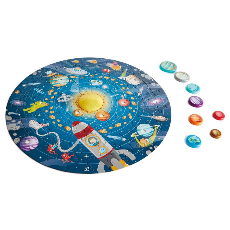 Puzzle Sistema Solar Redondo Hape
