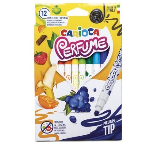 [8003511426729] Marcadores finos perfumados x 12 Carioca