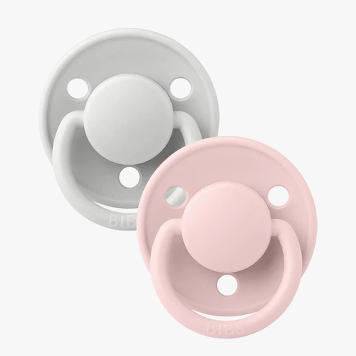 [150229] De Lux 2 Pack Silicone Onesize Haze/Blosso Bibs