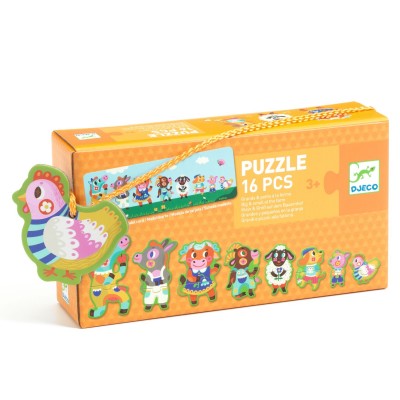 [DJ08266] Big And Small On The Farm Djeco