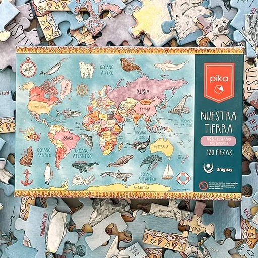 [197644319824] Puzzle Nuestra Tierra 120pz Pika