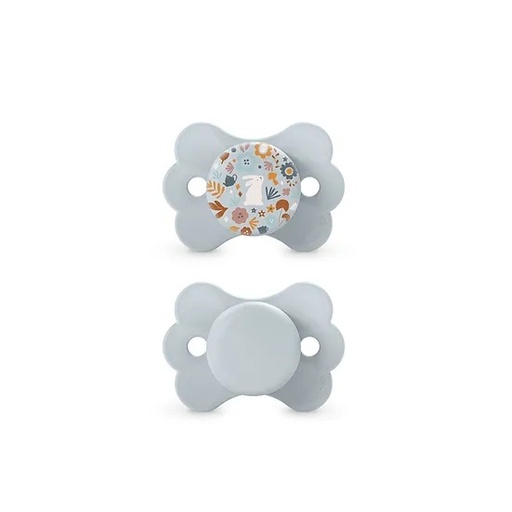 [8426420901505-C] Chupete Fisio 0-6M - Butterfly Wonder Celeste Suavinex
