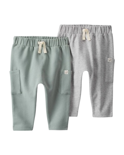 [195862611997] Pack 2 Pant Algodón Orgánico Little Planet6M Carters