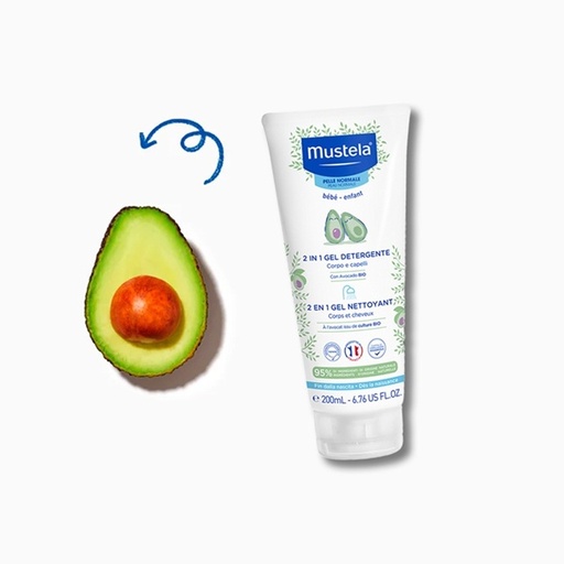 [3504105036058] Gel De Baño 2 En 1 Cabello Y Cuerpo 200ml Mustela