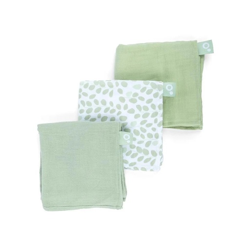 [5400653010770] Pack x 3 Sabanitas Muselinas Lovely Mini Leaves