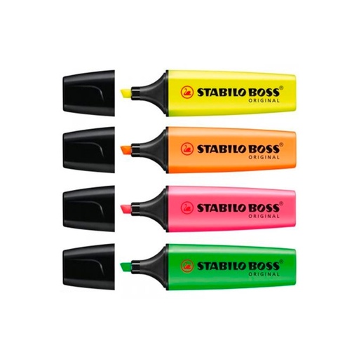 [4006381178631] Resaltador Boss x 4 (704-70) Stabilo