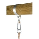 Gibbon® Wooden Swing Set Plum
