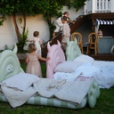 Kids Sleepover Bed Monster Sage Sunnylife