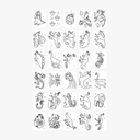 Refil Draw Mini Galaxy - Dinosaurs Kidywolf