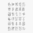 Refil Draw Mini Once Upon a Time - Animals Kidywolf