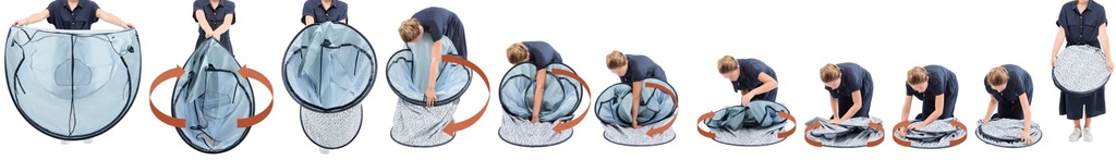 Carpa anti- UV azul con mosquitero Babymoov