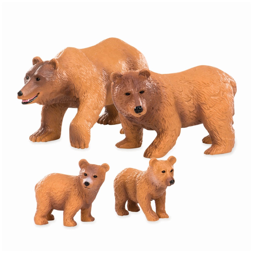 Set x4 Familia de - Osos Pardos Terra