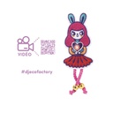 Brooch - Bunny girl Design by by Djeco