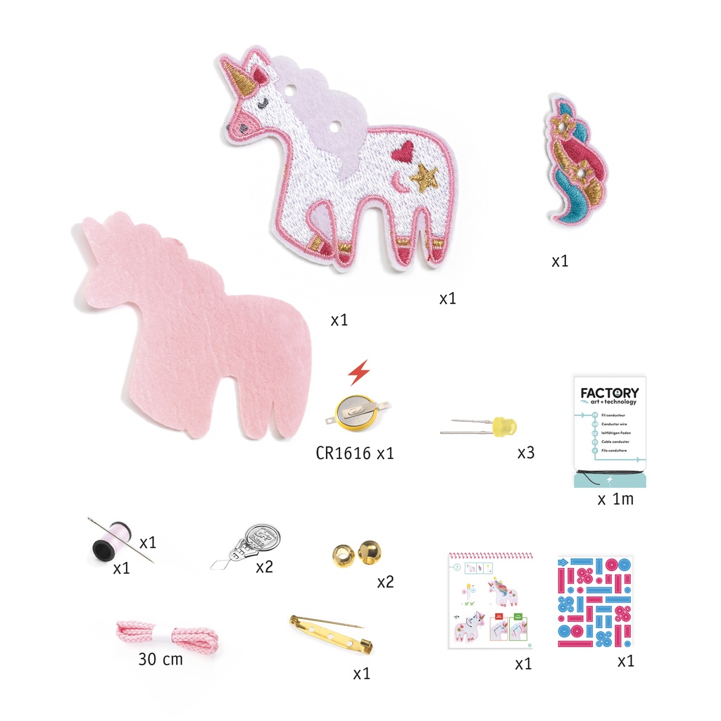 Brooch - Sweet unicorn Design by by Djeco