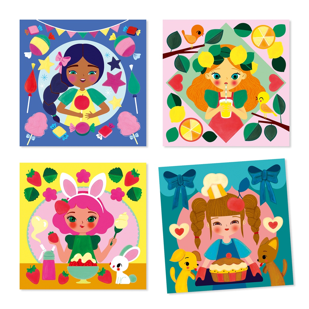 Cards to paint Design by Djeco