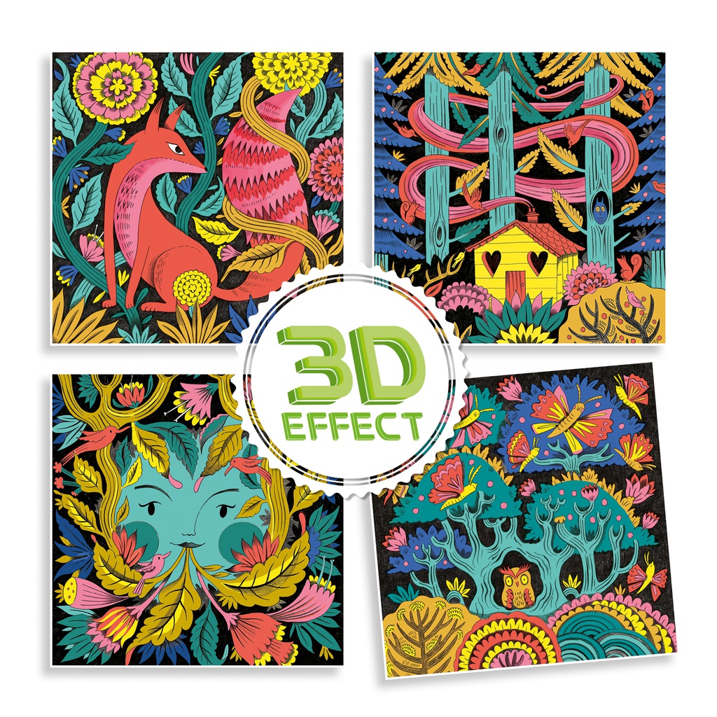 Fantasy Forest 3D Design By By Djeco