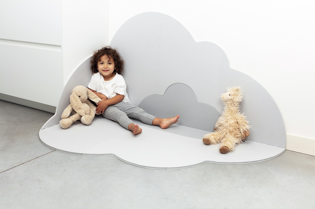 Playmat Head in the clouds (L) - Pearl Grey Quut