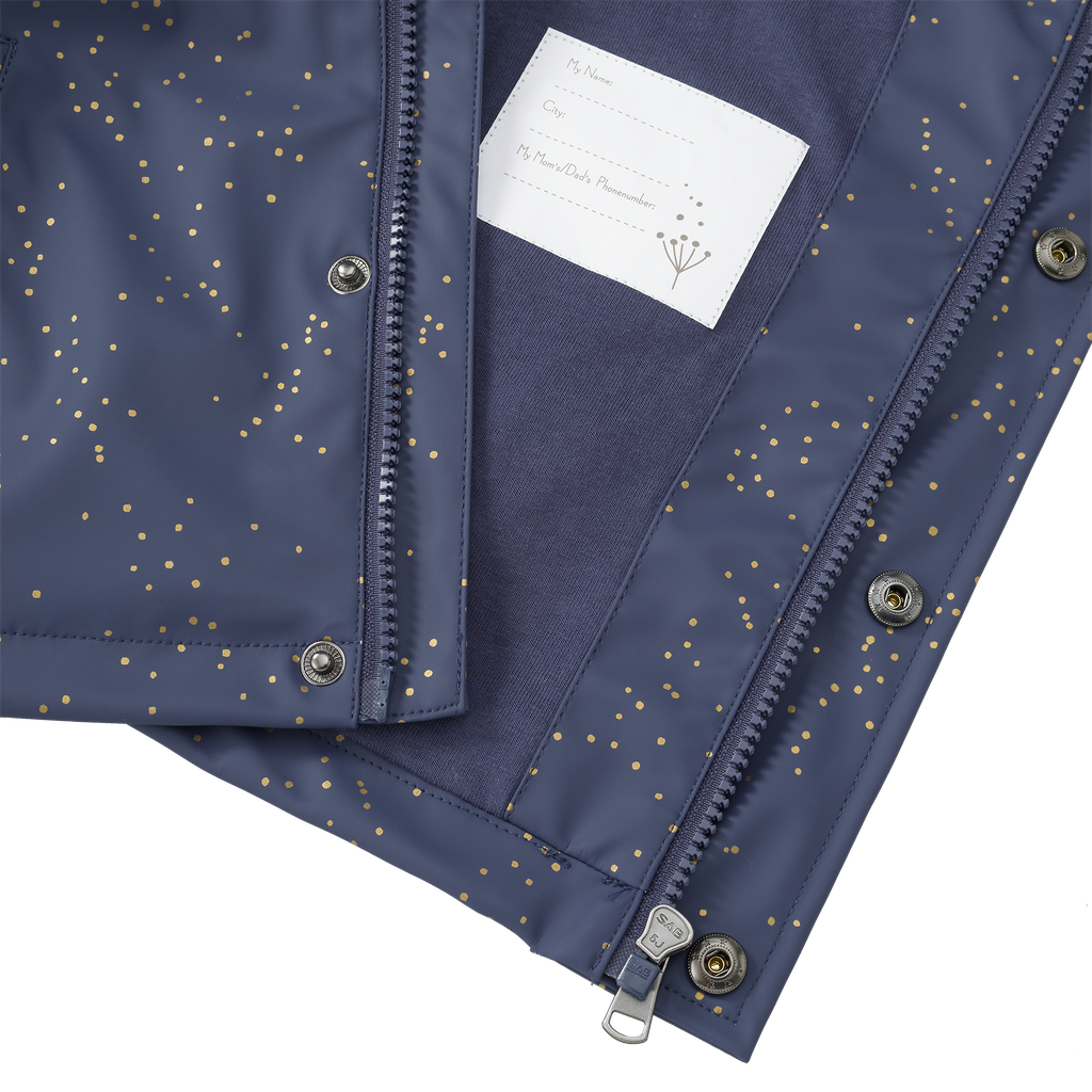 Raincoat Indigo Dots 6 yrs Fresk